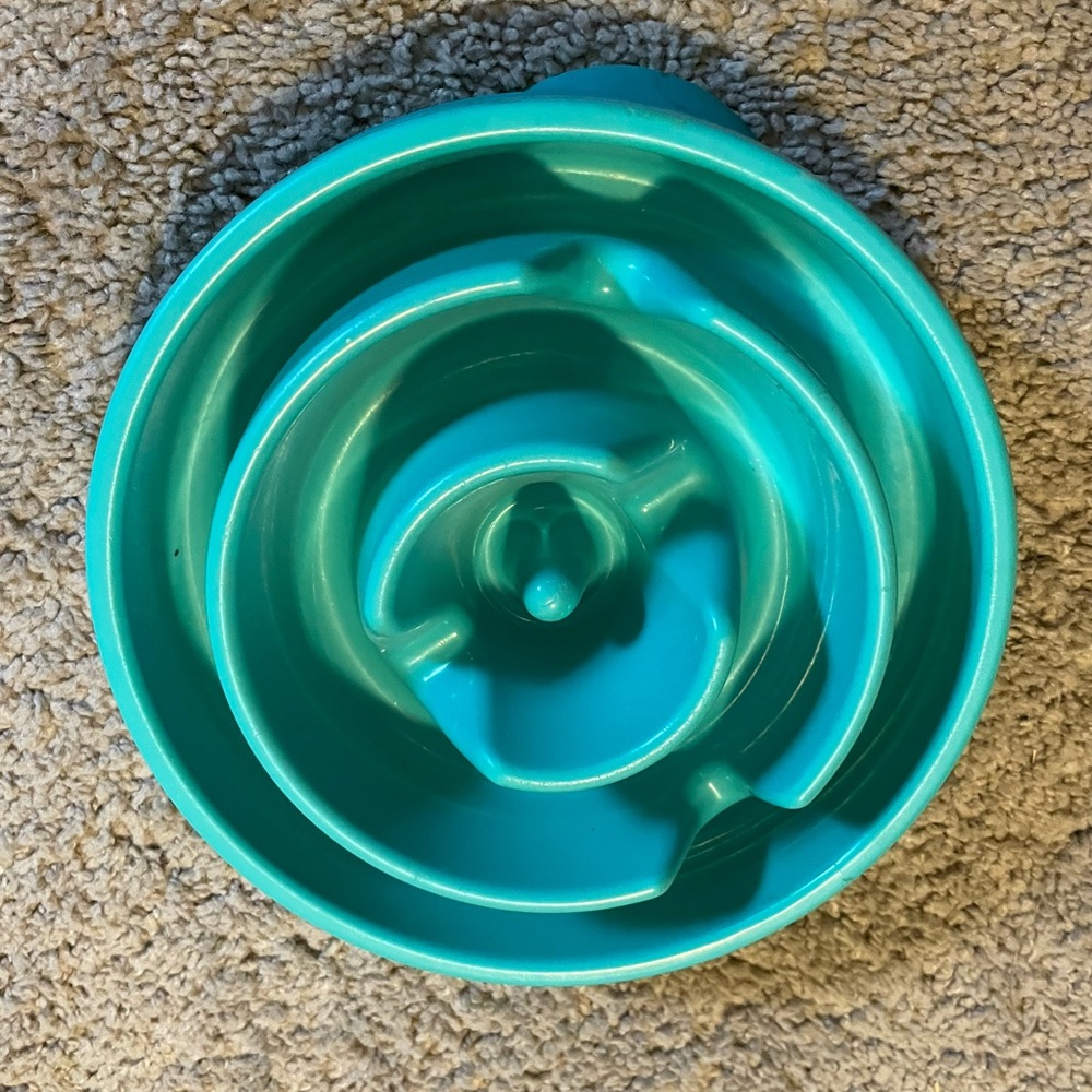 Doggie slow feeder bowl